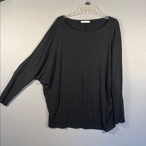 Miholl Black Long Sleeve Dolman Tunic